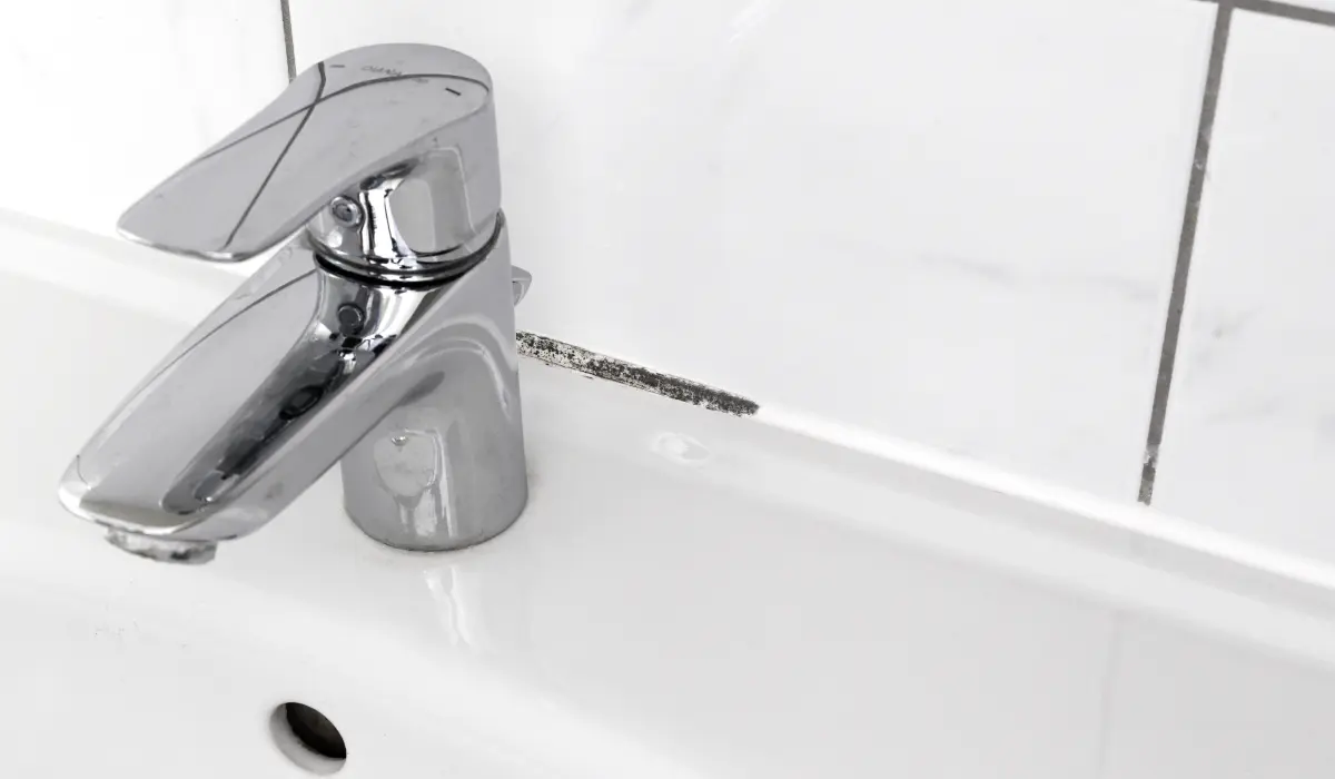joints de carrelage d'un lavabo