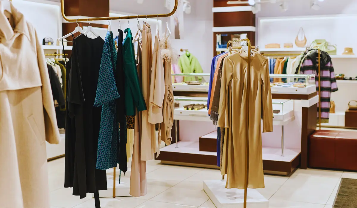 Un magasin de vêtements neufs pour femme